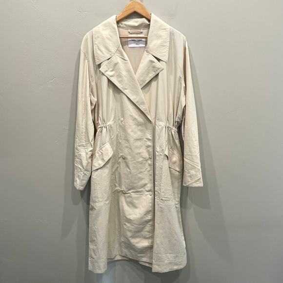 NWT Athleta Luna Trench Coat in Dune - Size: Medium - Picture 2 of 11